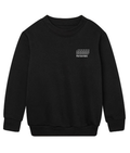 Sort Sweatshirt i økologisk bomuld – Core Logo | Kids Horizontals