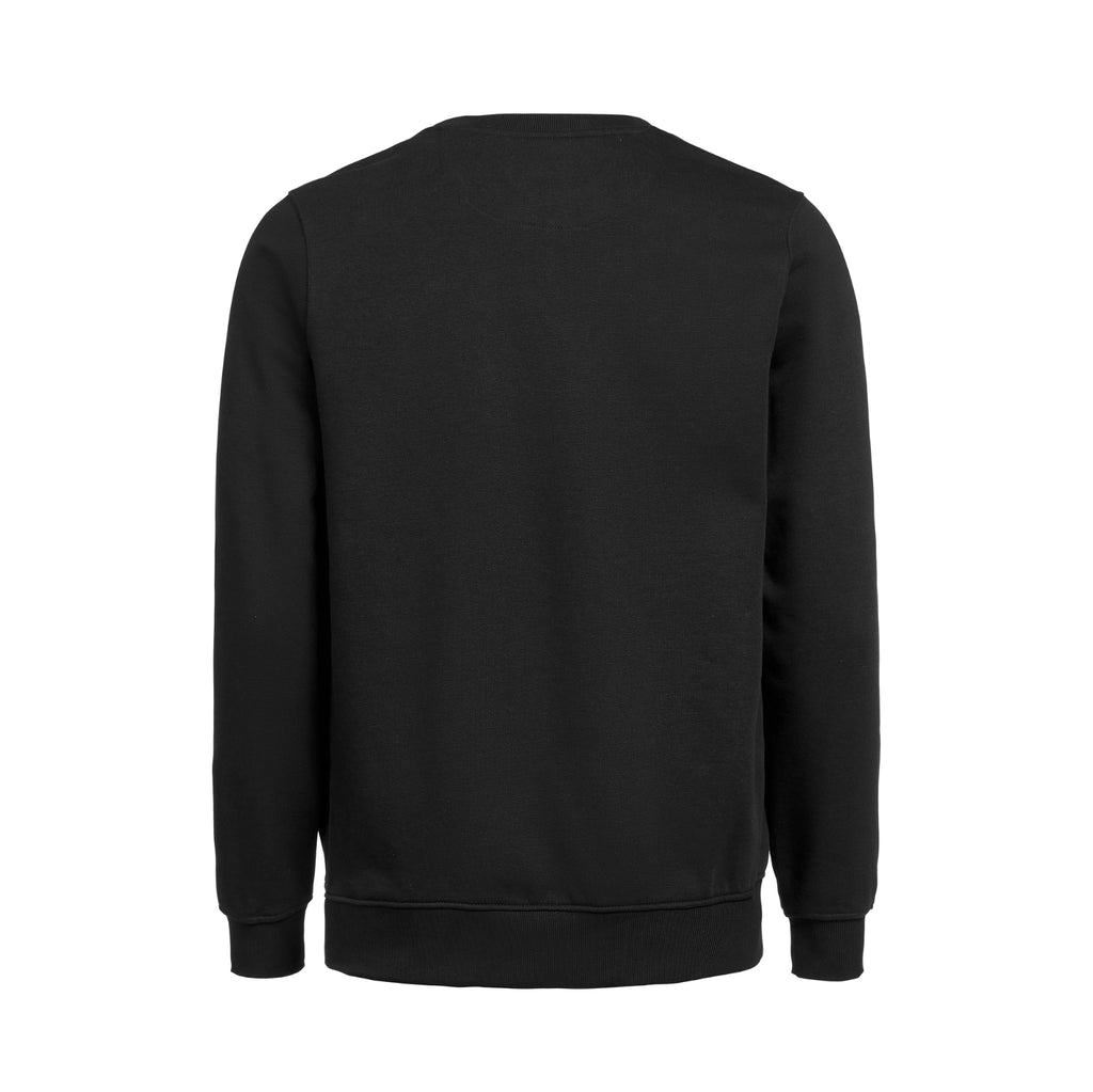 Sort Sweatshirt i Økologisk Bomuld | Stilren | Horizontals