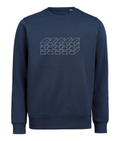Navy Sweatshirt i økologisk bomuld – Signature | Horizontals