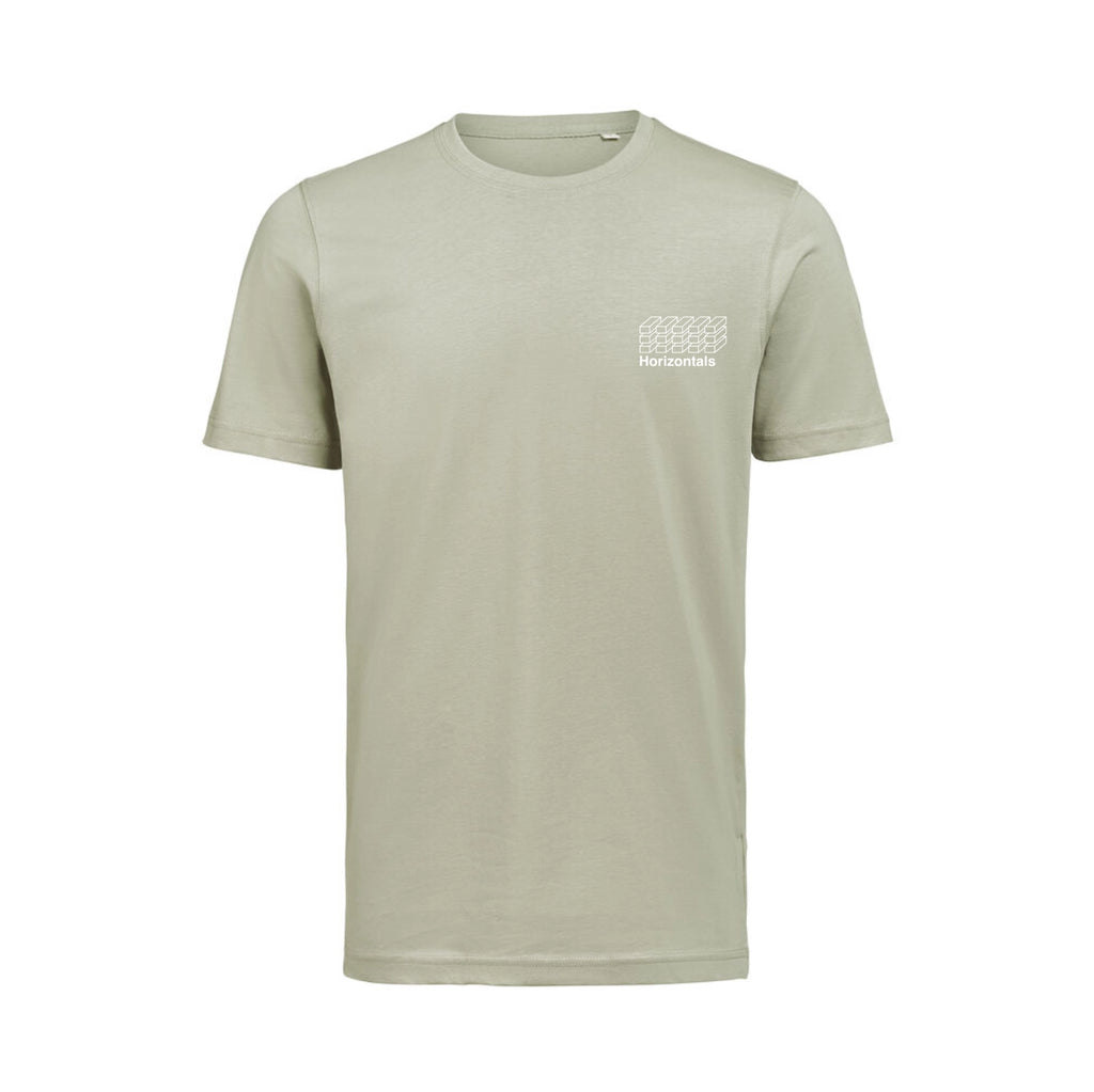 Grøn T-shirt i Økologisk Bomuld | Stilren | Horizontals