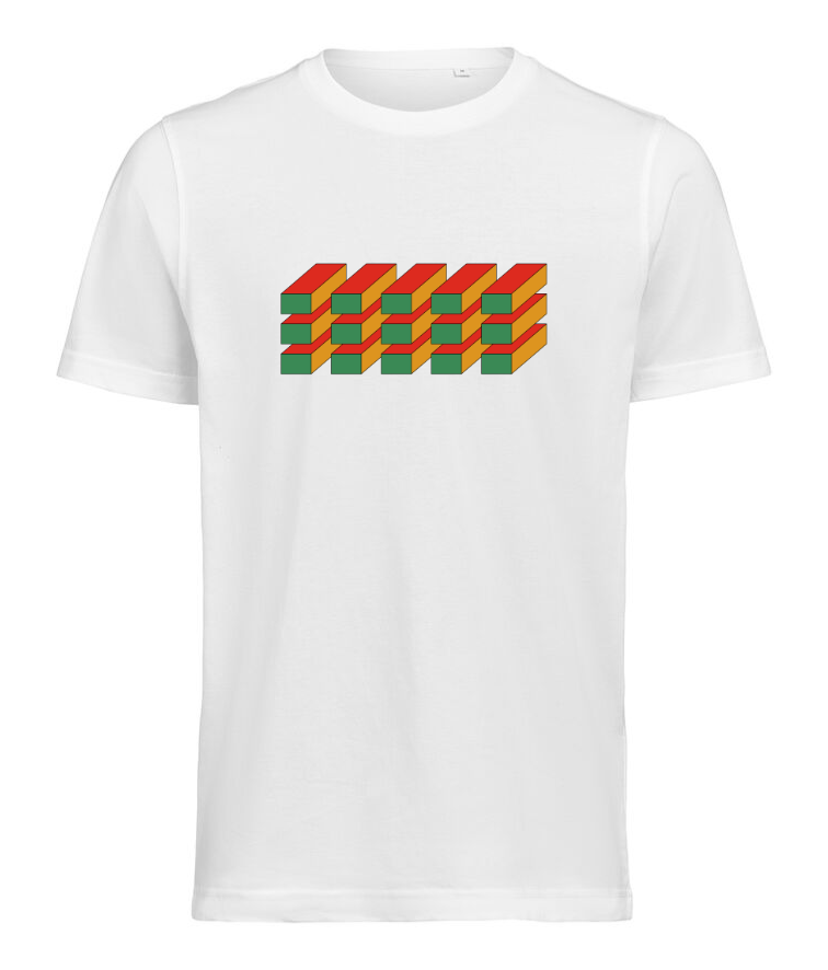 Hvid T-shirt i økologisk bomuld – Essential | Horizontals